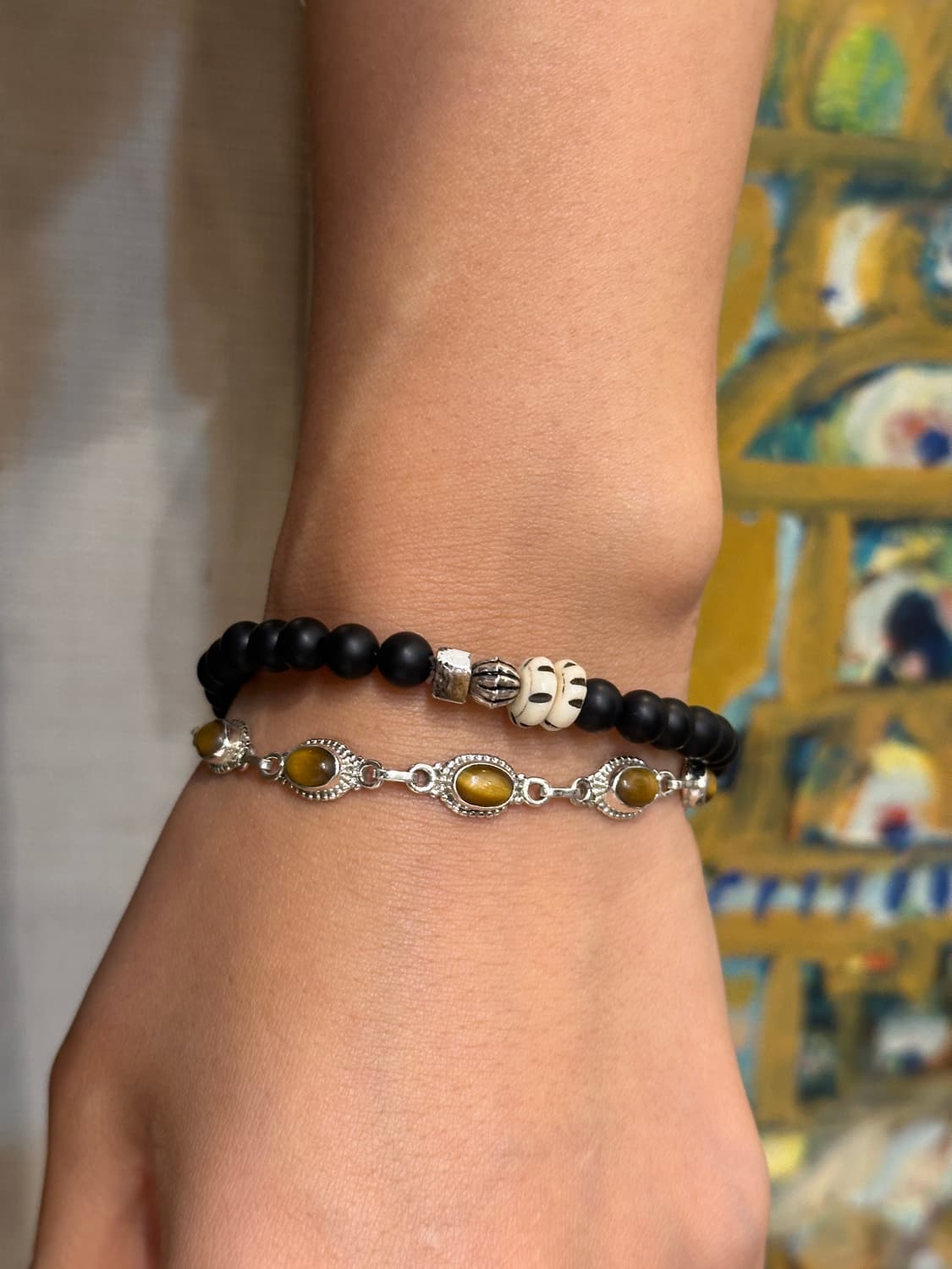 Tiger-eyes 925silver bracelet 상품이미지10
