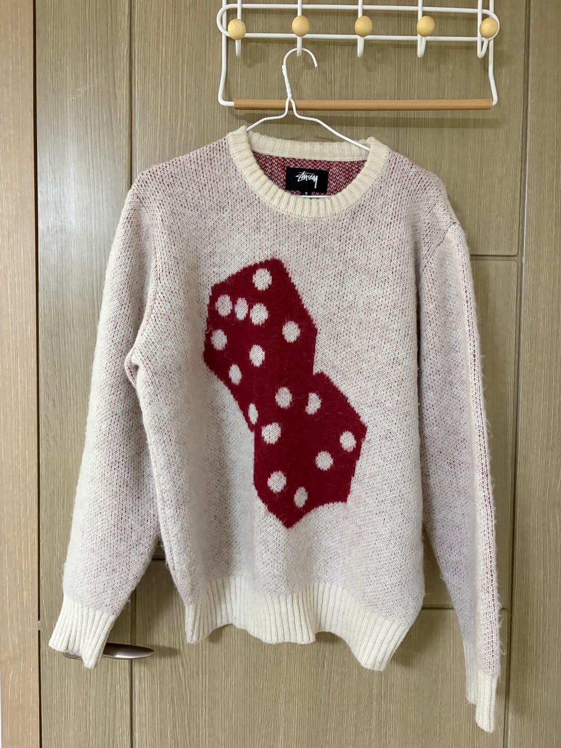 기부금 모금) 스투시 다이스 모헤어 스웨터 S 상품이미지3