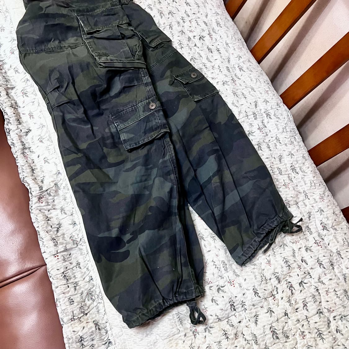 [34] 빈티지 밀리터리 카모 멀티포켓 카고팬츠 상품이미지3