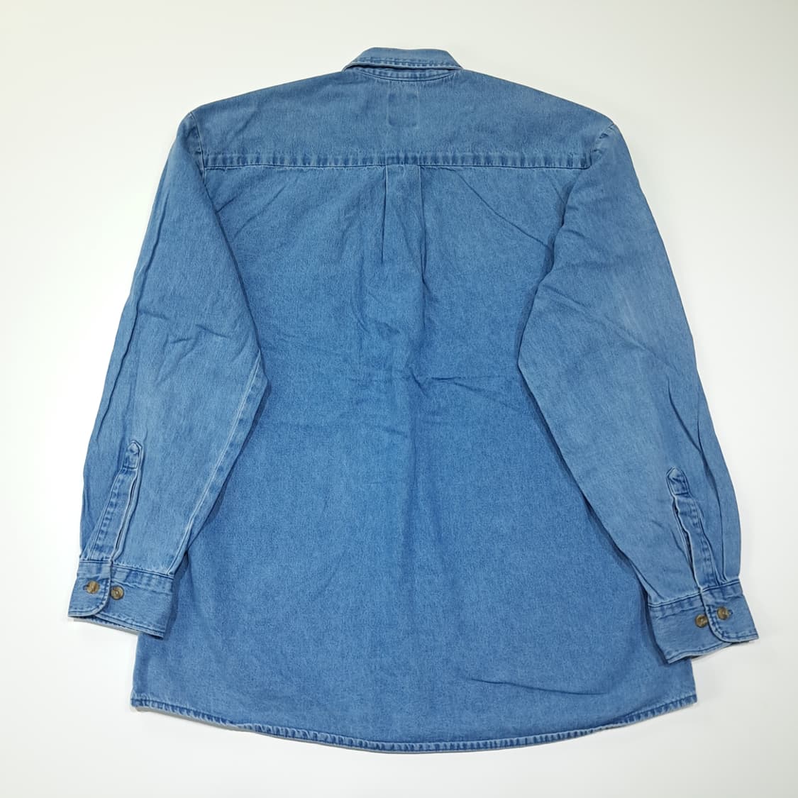 CL452 L 디키즈 코튼 버튼다운 라이트블루 데님셔츠 남방 상품이미지8