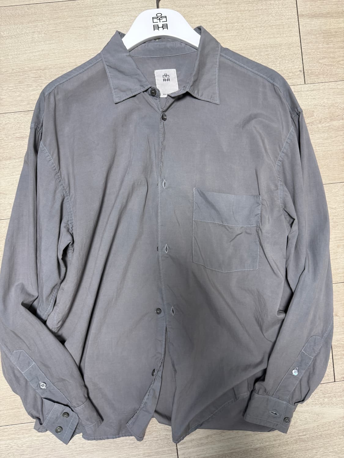 폴리테루 텐코 루즈드 셔츠 2.0 블루 그레이 002 상품이미지2