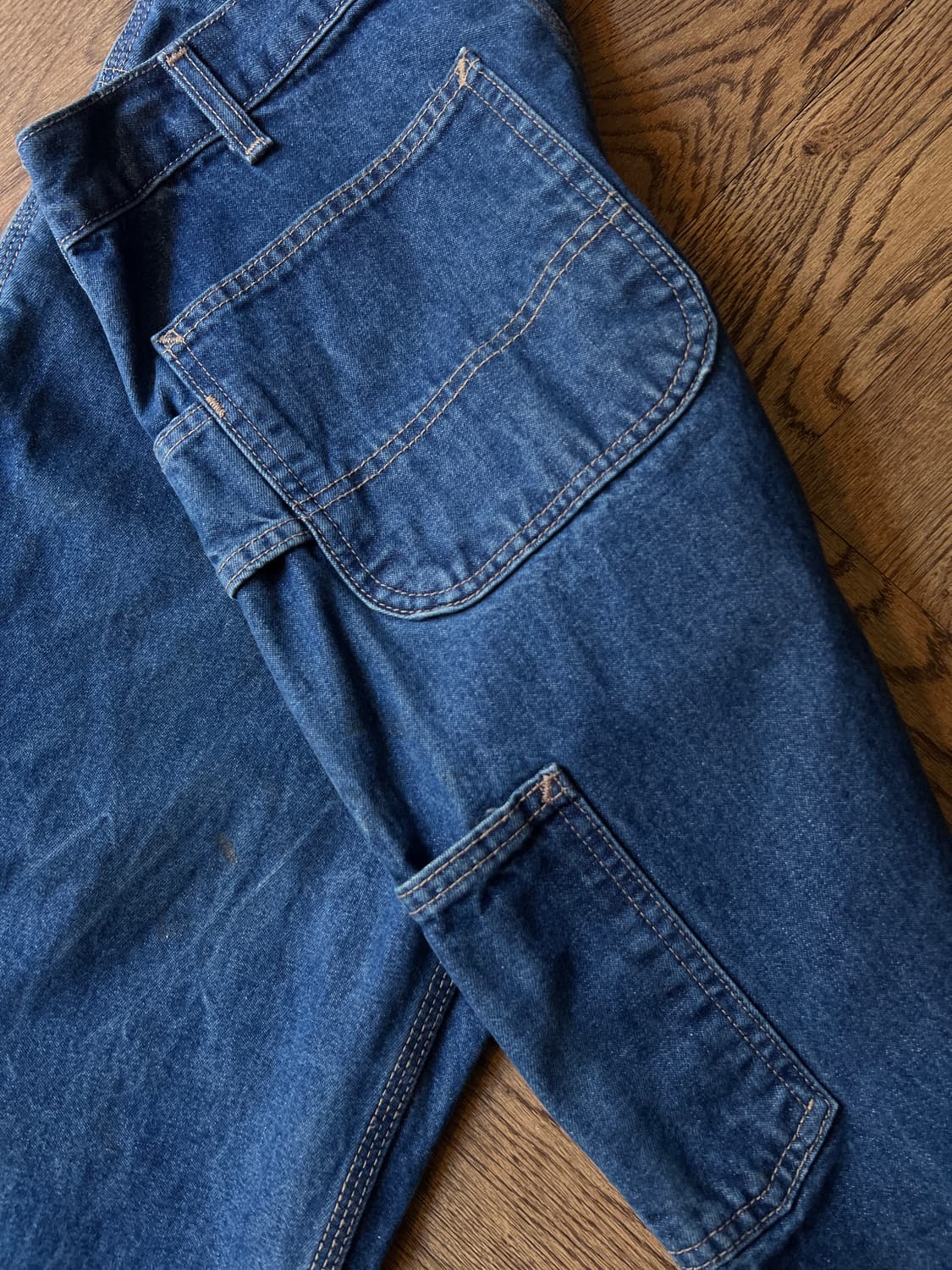 [32]칼하트FR USA 미디엄블루 싱글니 카펜터 워크 데님 팬츠 상품이미지7