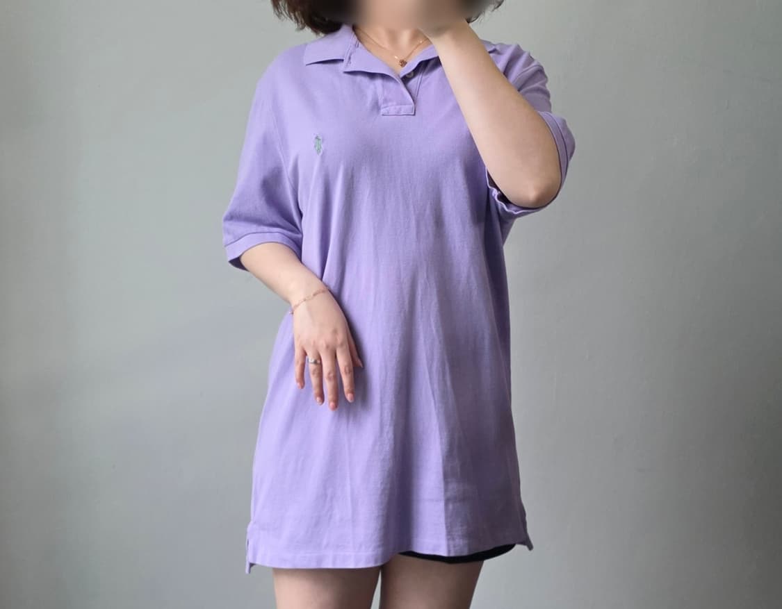 [프립]폴로 랄프로렌 라벤더색 반팔 폴로티 상품이미지2