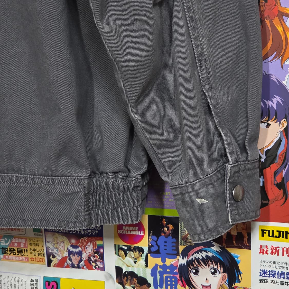 JPN 빈티지 그레이 봄버 코튼 자켓 상품이미지9