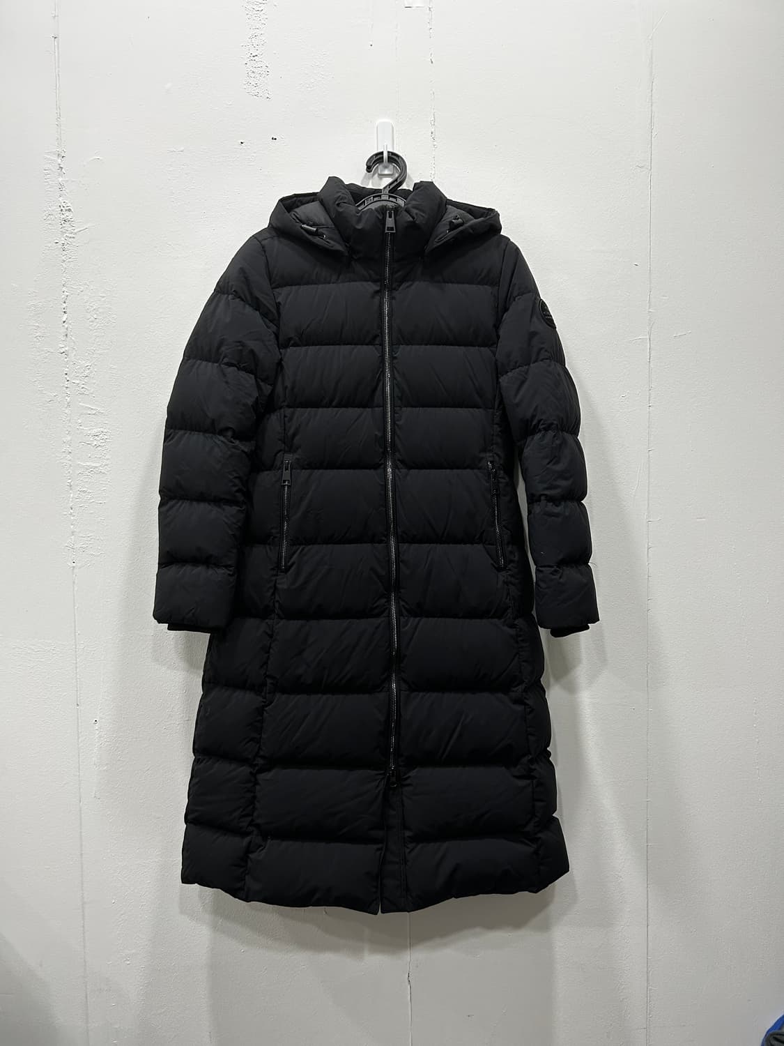 아이더 구스다운 블랙 롱패딩 여성 S 상품이미지1