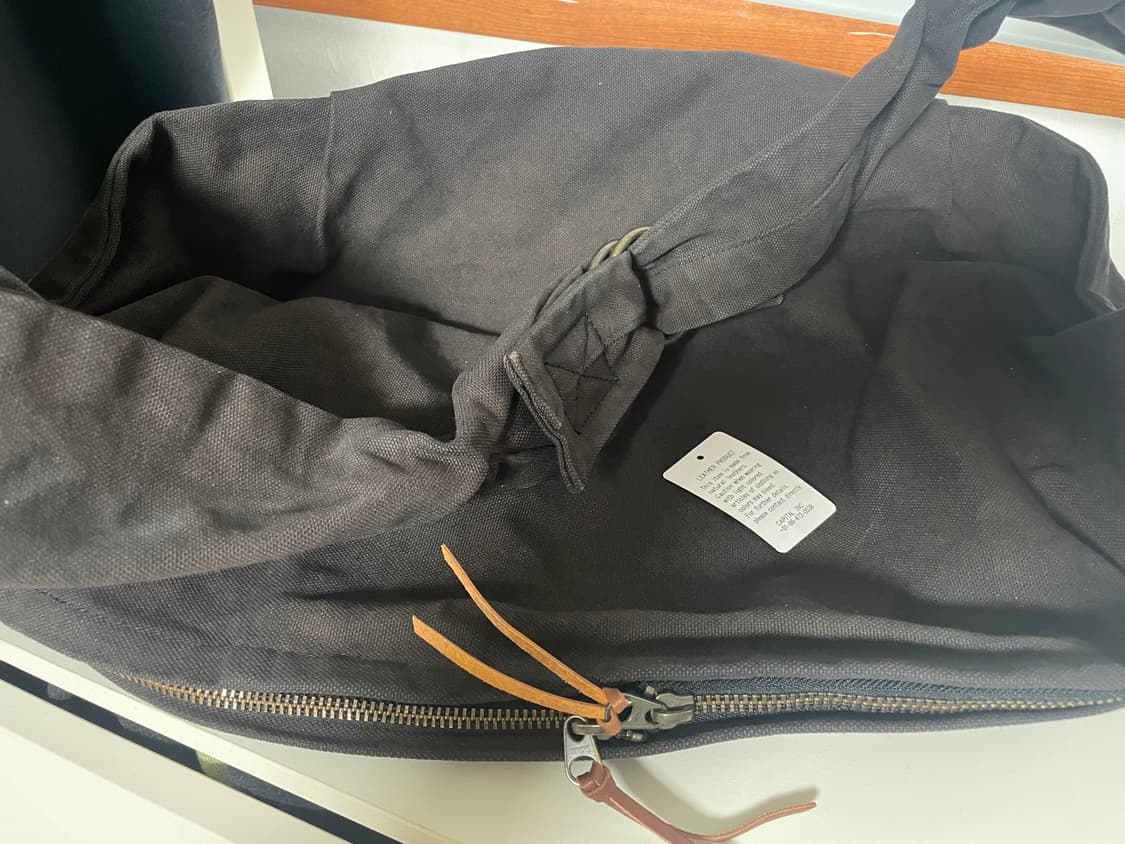 캐피탈 No.6 캔버스 스너프킨 라지백 블랙 상품이미지3