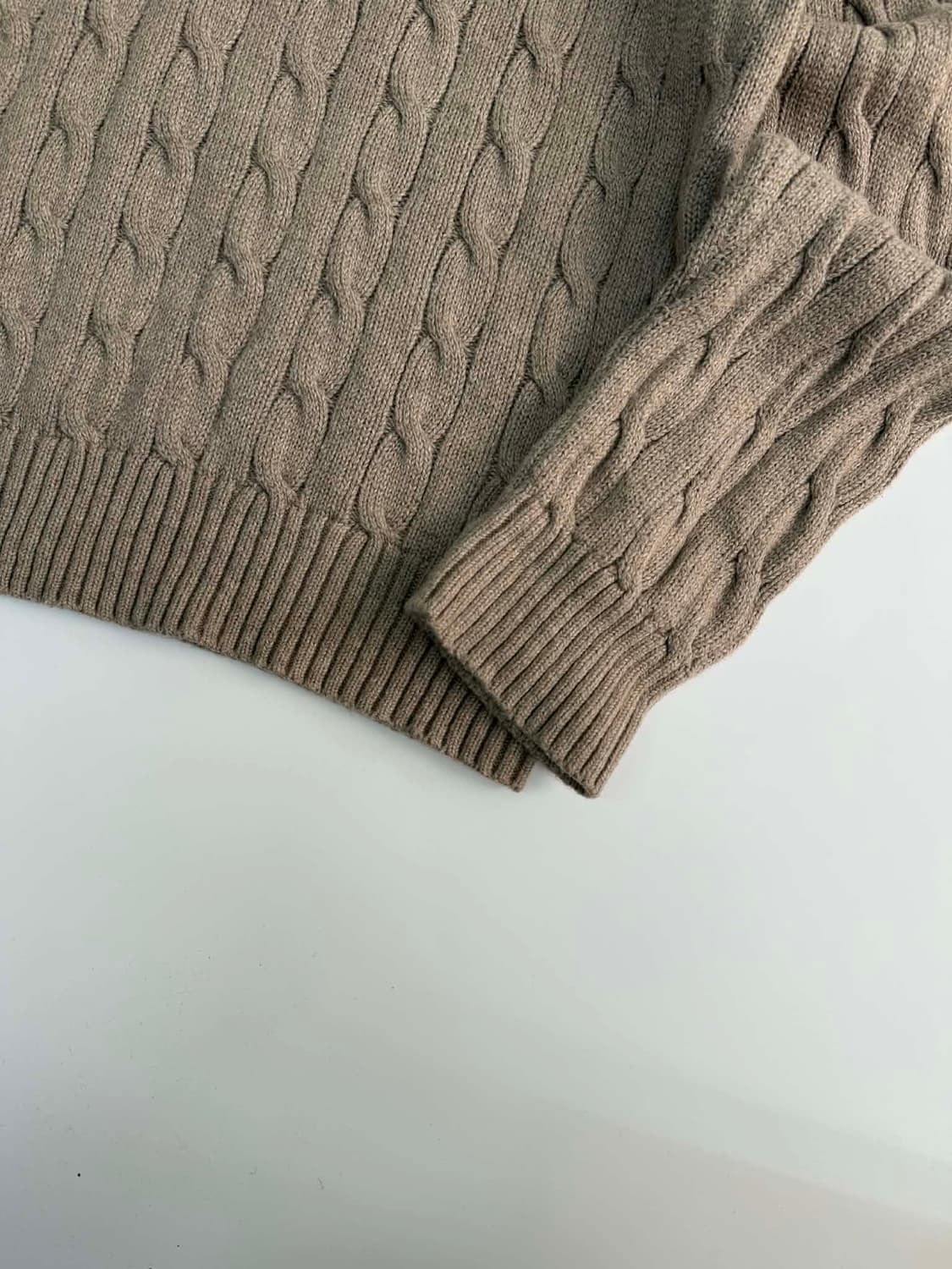 [XL] 폴로 랄프로렌 신형 베이지 케이블 니트 스웨터 상품이미지8