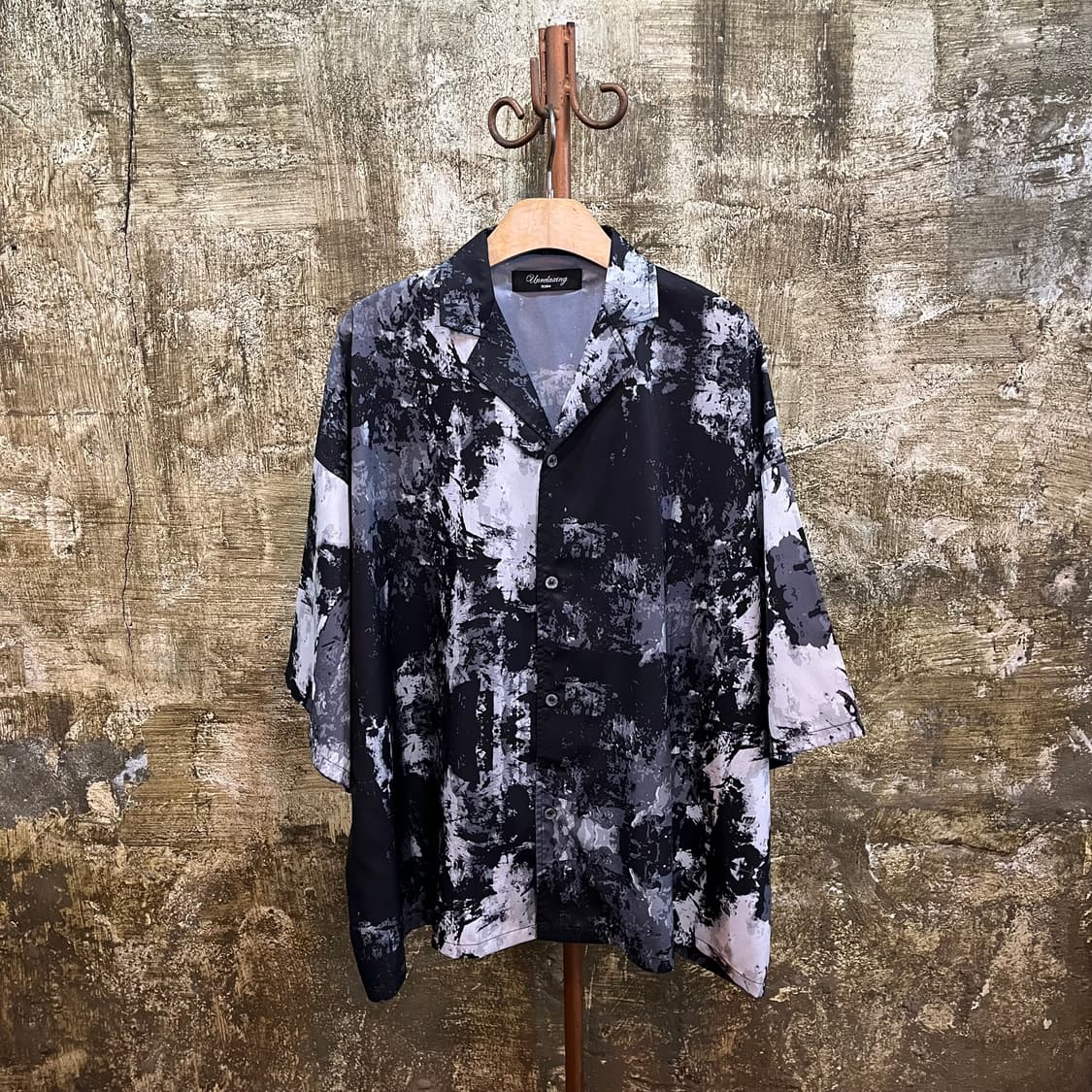 빈티지 오버사이즈 패턴 셔츠 상품이미지1