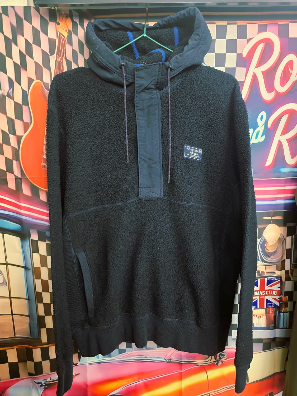 아베크롬비 앤 피치(Abercrombie & Fitch)세르파후드하프집업 상품이미지1