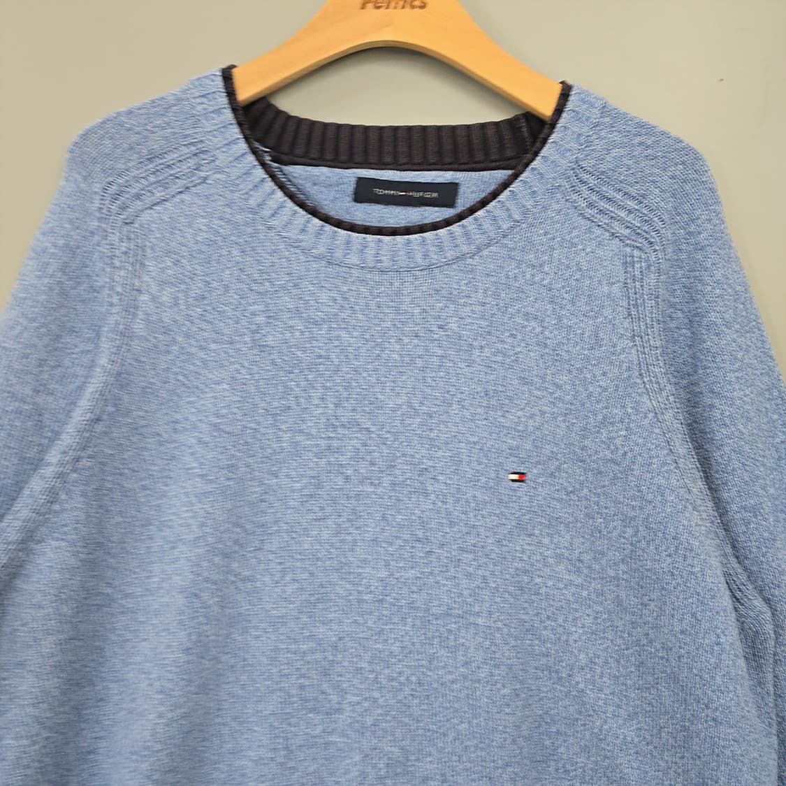 남성 타미힐피거 Tommy Hilfiger 니트 스웨터 블루 상품이미지2