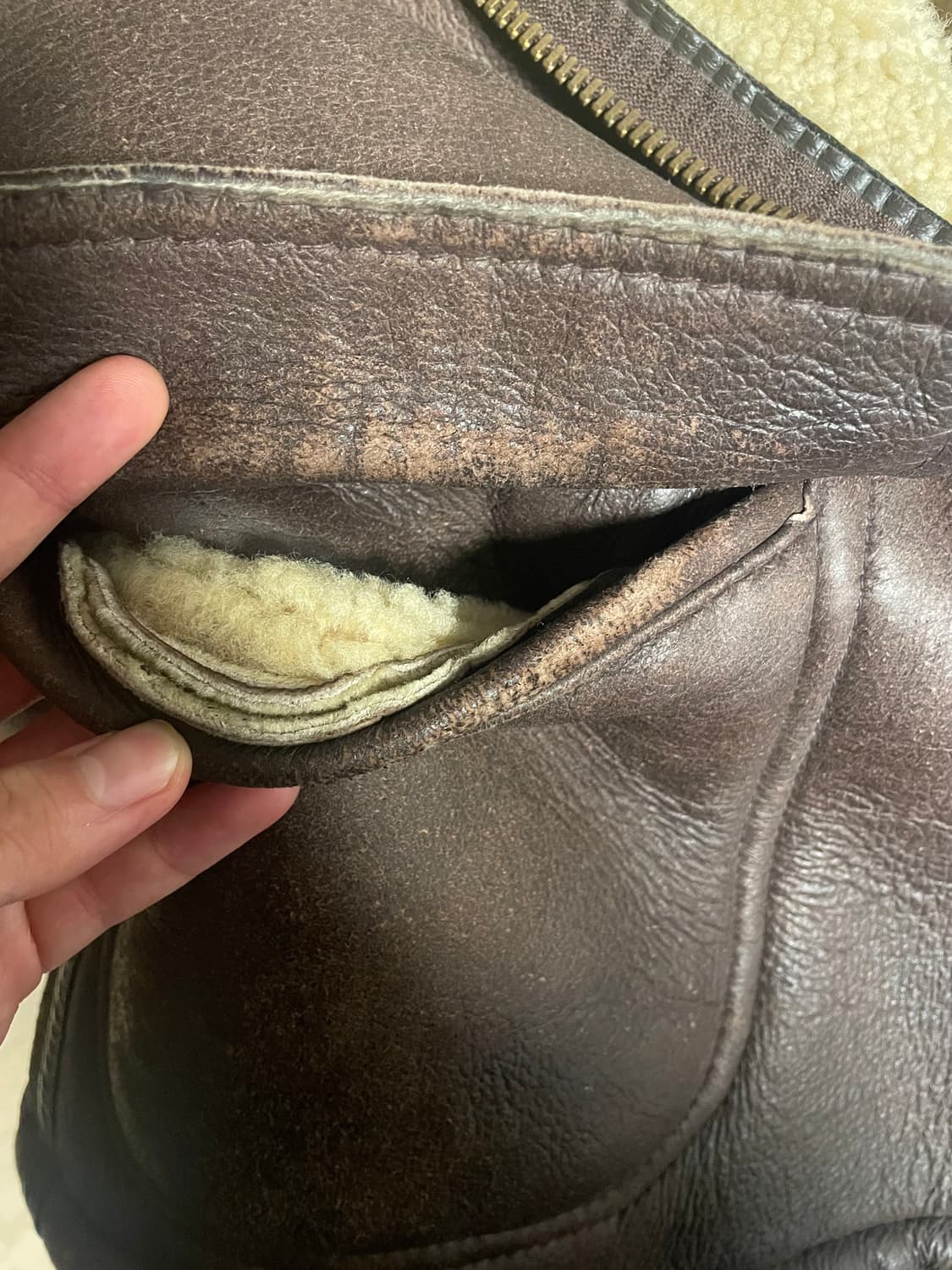 빈티지 무스탕후드 자켓 상품이미지7