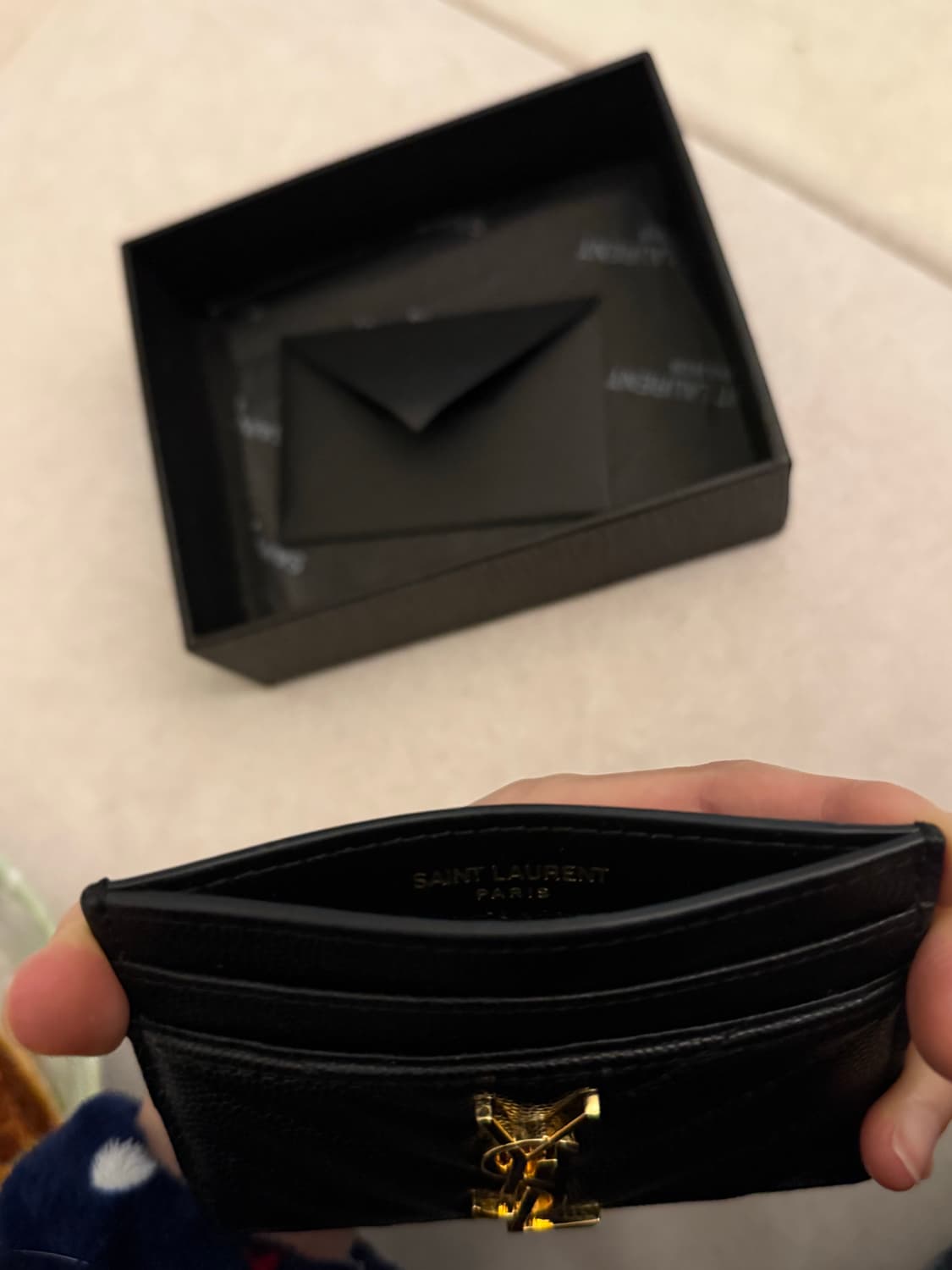 생로랑 반지갑 마틀라세 블랙 정품 새상품 상품이미지4