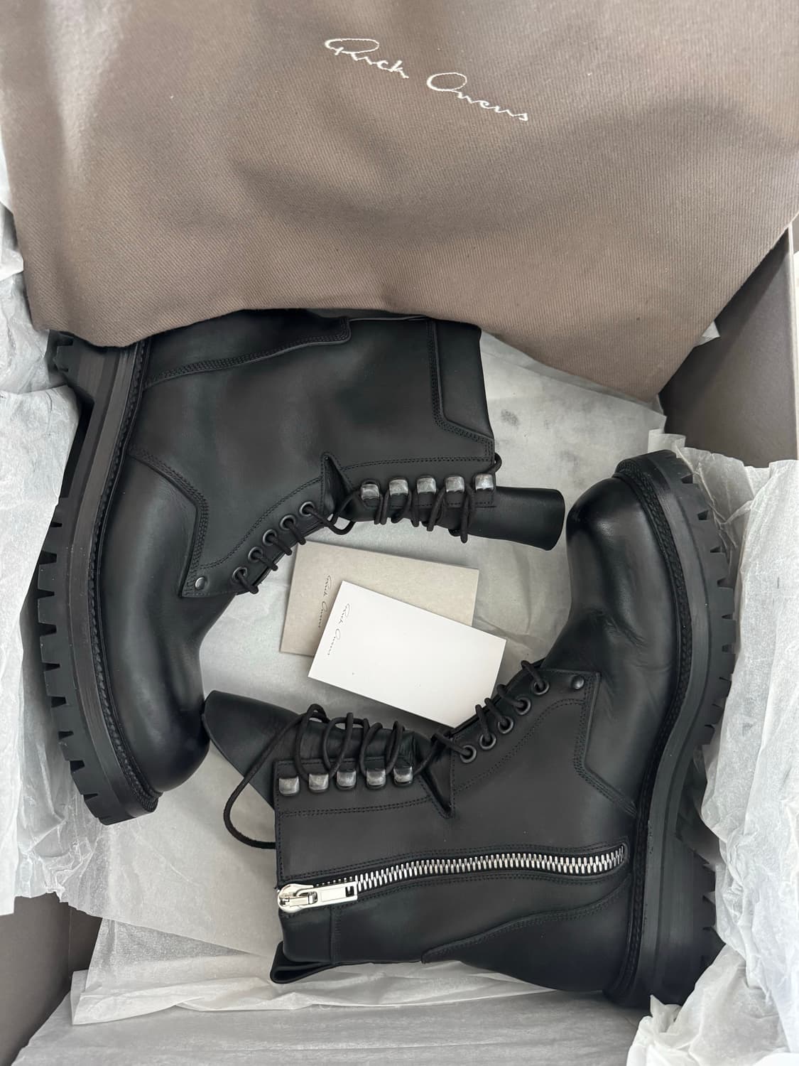 릭오웬스 아미 컴뱃 부츠 41 상품이미지5