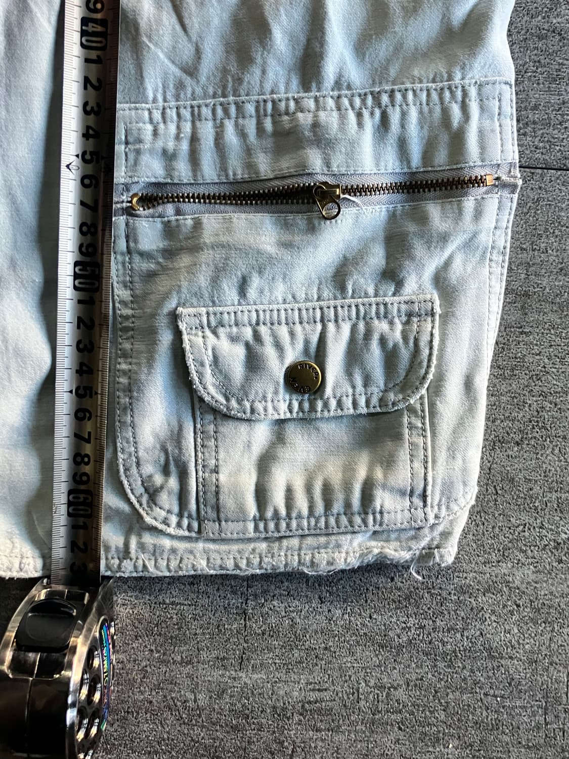 일본빈티지 Evenriver 핀터깔 올드스쿨아메카지 워크웨어 베스트조끼 상품이미지3