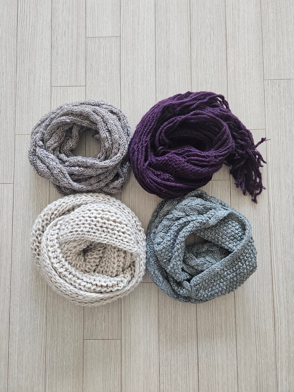 jpn 하구미 스즈코 모리걸 히피 아오이유우 니트 머플러 상품이미지8