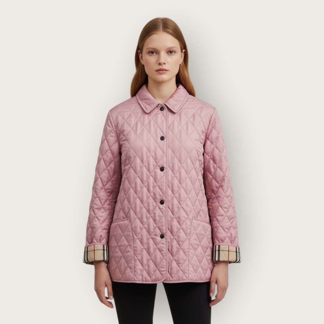 L/ 버버리 노바체크 퀄팅 패딩자켓 상품이미지1