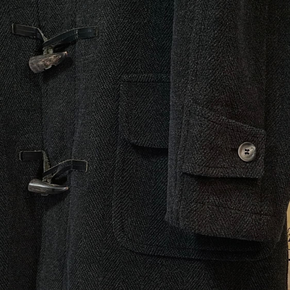 Brompton 런던 헤링본 더플코트 상품이미지3