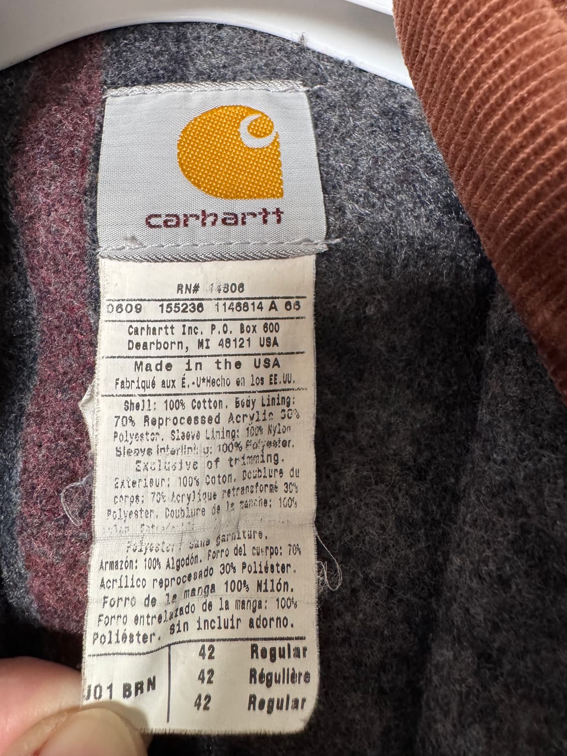 (42R) 칼하트 J01 BRN  상품이미지3