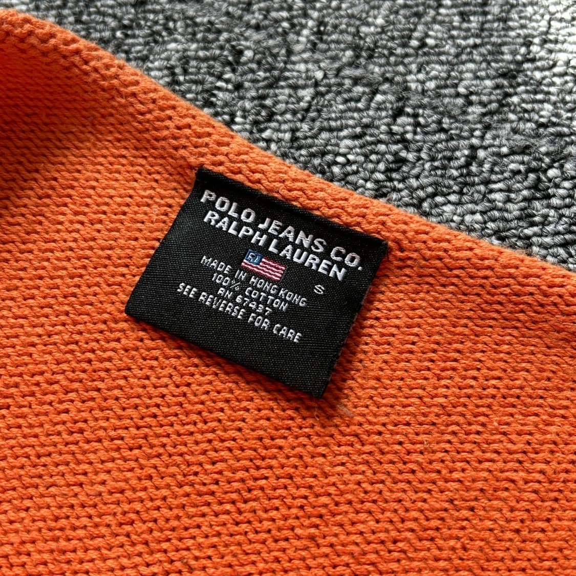 폴로 진스 오렌지 크롭 니트 스웨터  상품이미지8