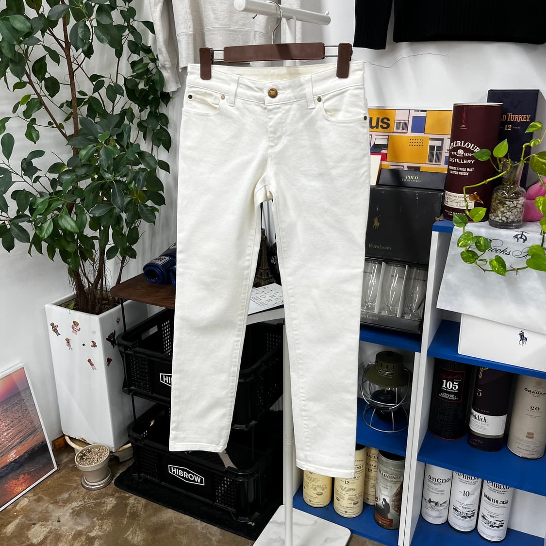 구찌 우먼 화이트 데님 팬츠 38 상품이미지3