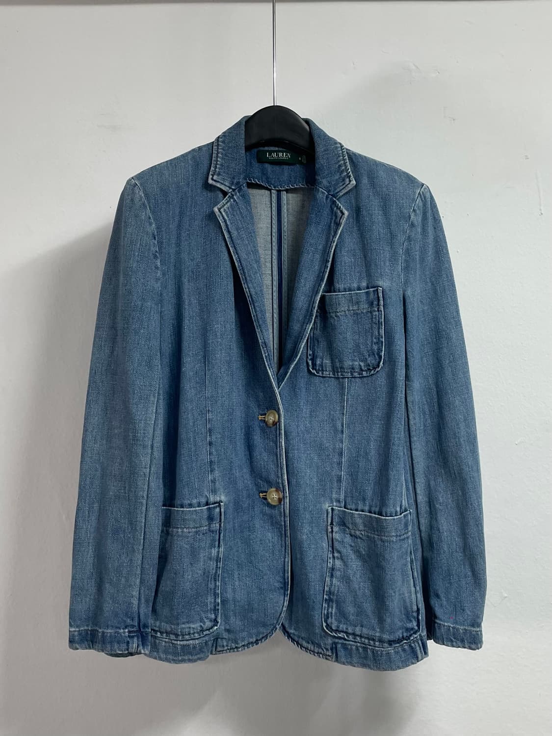 로렌 랄프로렌 우먼스 데님 싱글 블레이저 (on.39) 상품이미지1