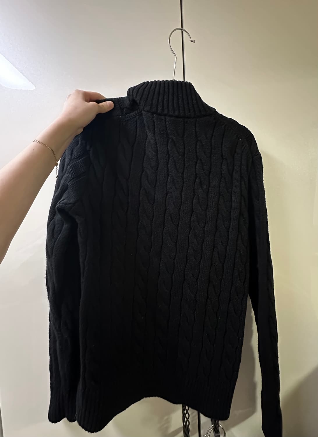 폴로 랄프 로렌 케이블 니트 코튼 쿼터 지퍼 스웨터 상품이미지2