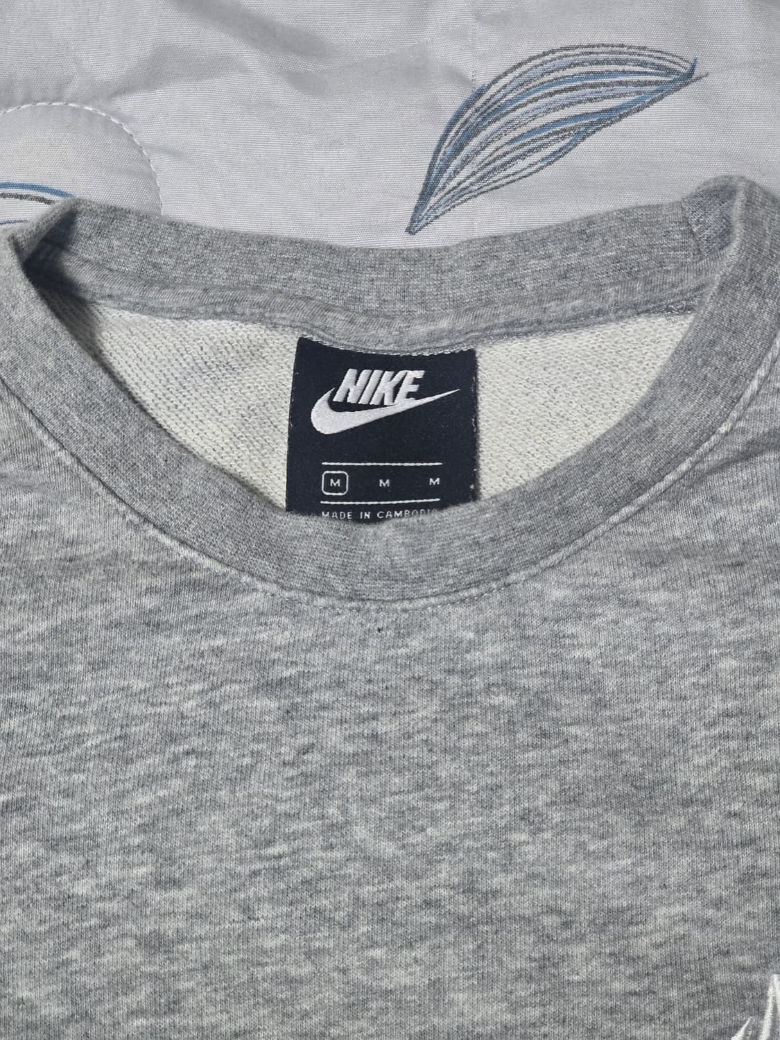 나이키 맨투맨 회색 M (남/여) 상품이미지3