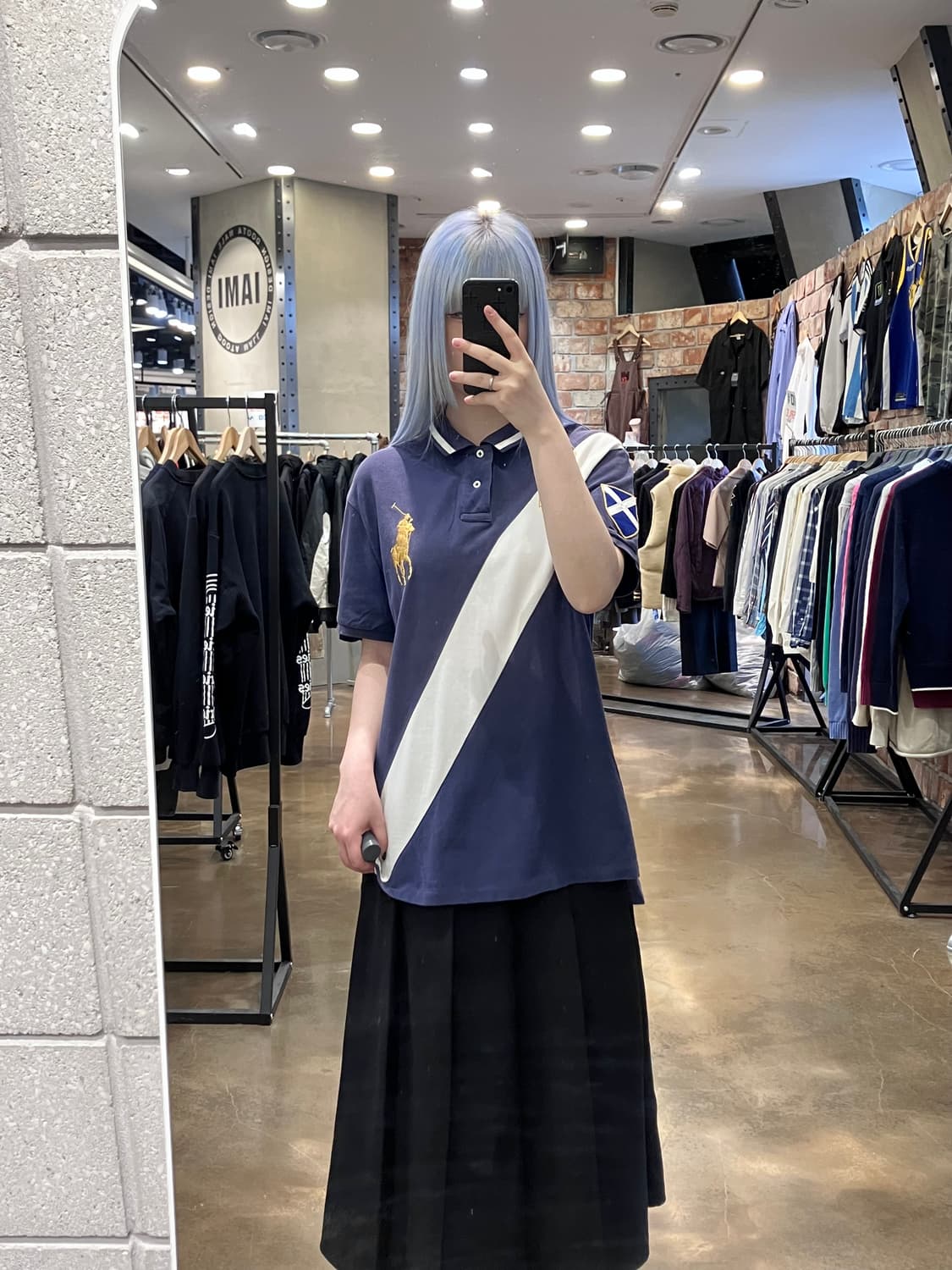 폴로 랄프로렌 블랙워치 팀 빅포니 PK 카라티 네이비 XL #4156  상품이미지2