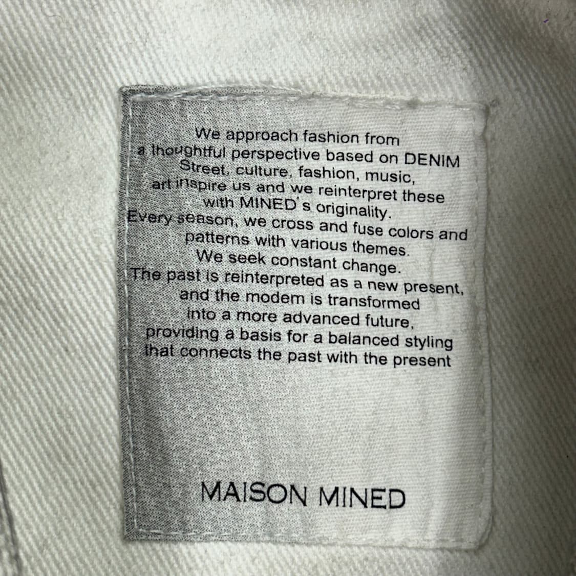 Maison mined 메종미네드 빈티지 워싱 데님 자켓 상품이미지6