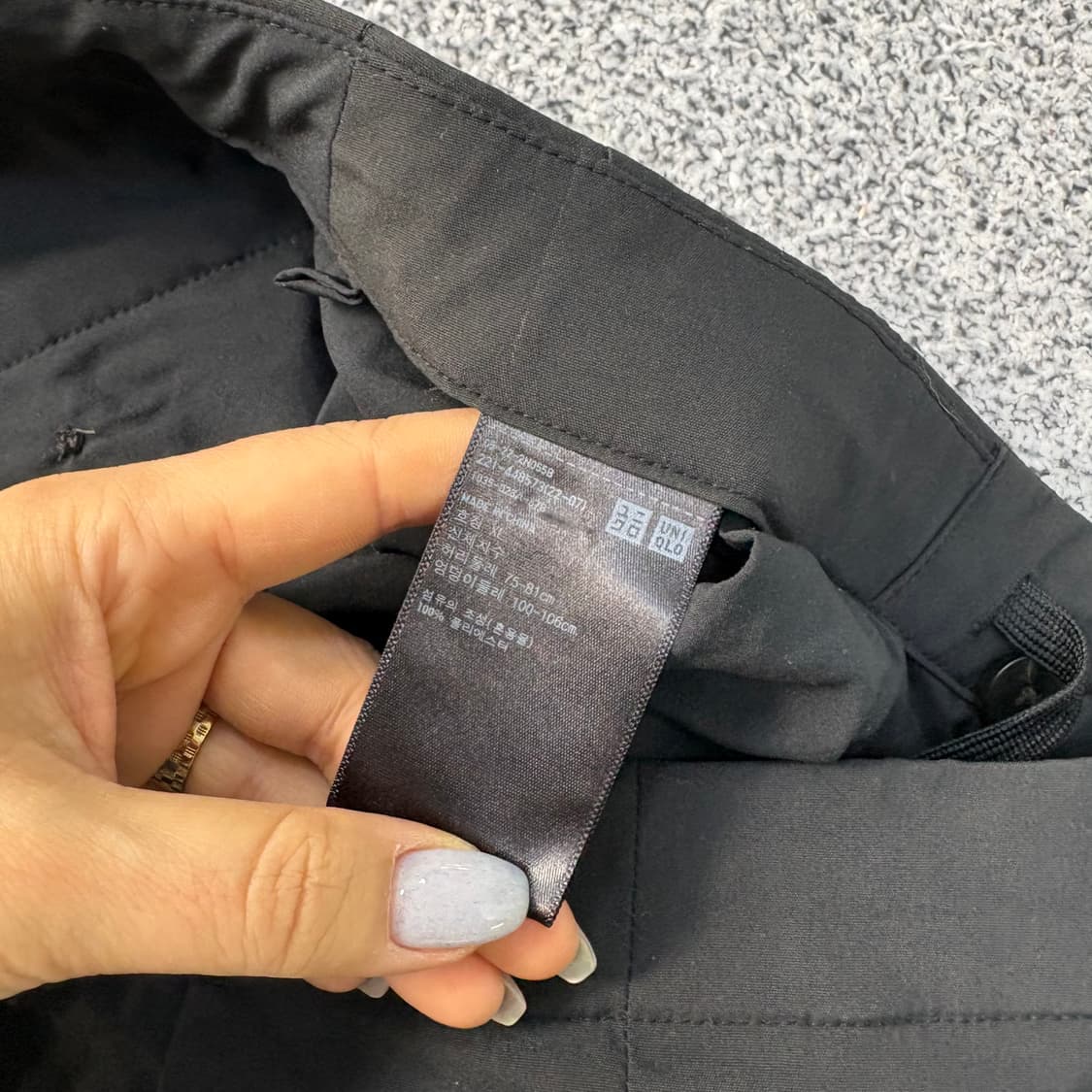 XL 유니클로x띠어리 캐주얼 핀턱 슬랙스 0304J 상품이미지5