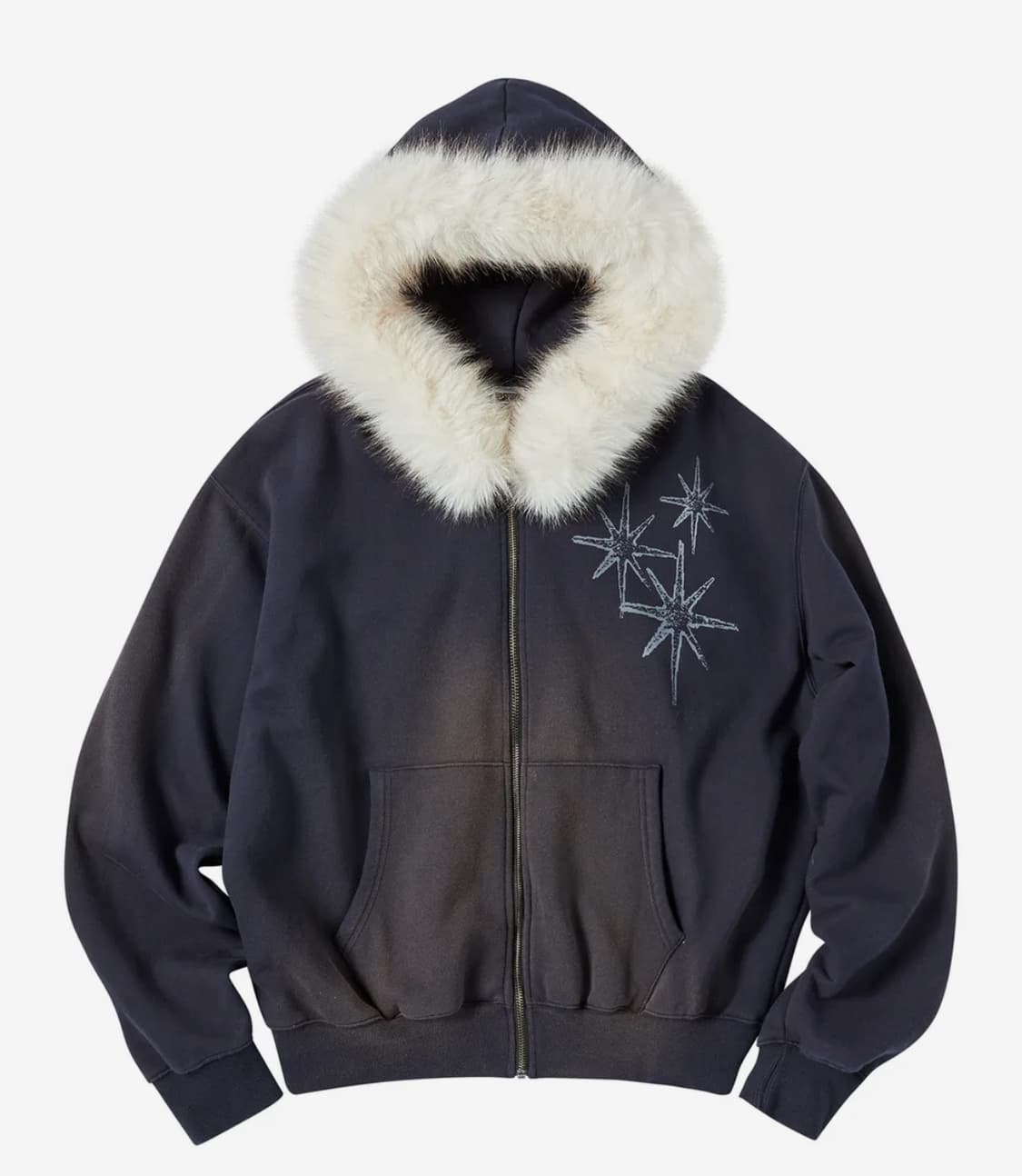 언타이틀 서울 퍼 후드집업 상품이미지1