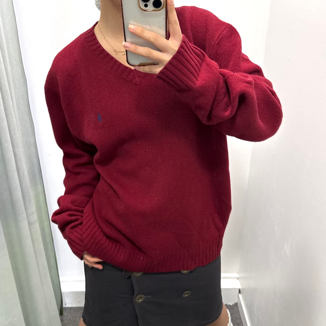 폴로 레드 램스울 니트  상품이미지2