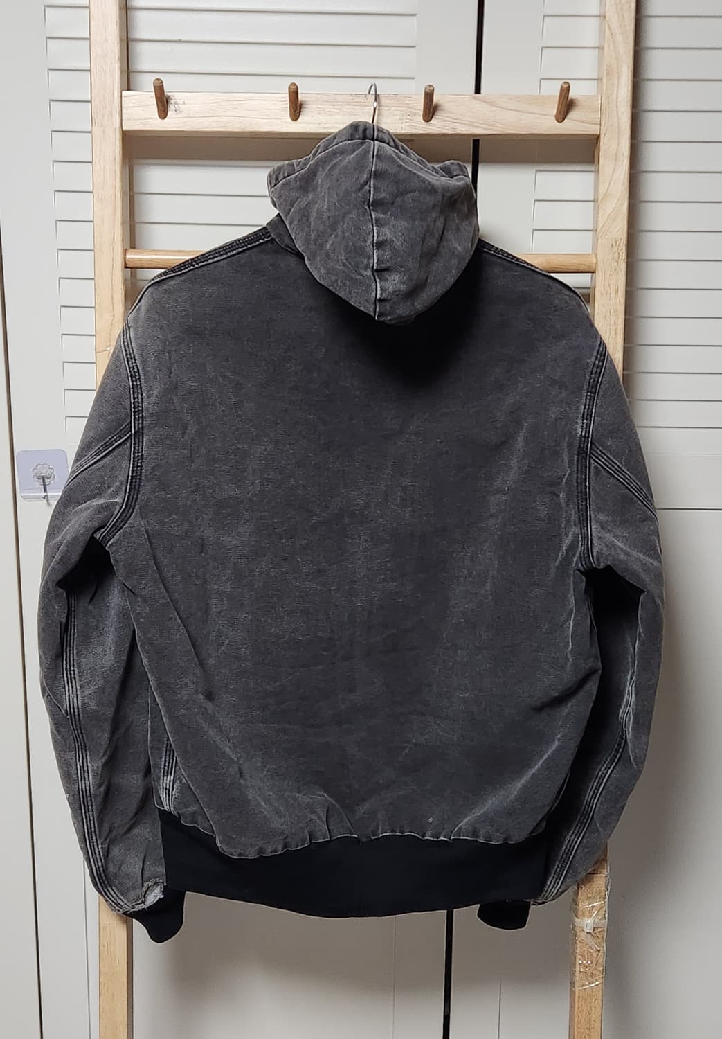 칼하트 J06 흑청 샌드스톤 워크 후드 자켓 상품이미지4