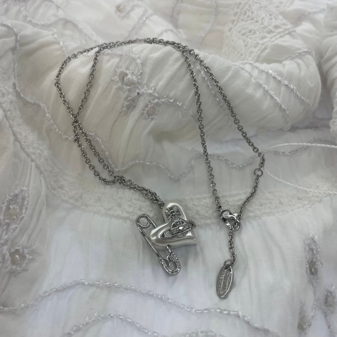 비비안웨스트우드 아카이브 오리에타 하트 orb 팬던트 목걸이 상품이미지1