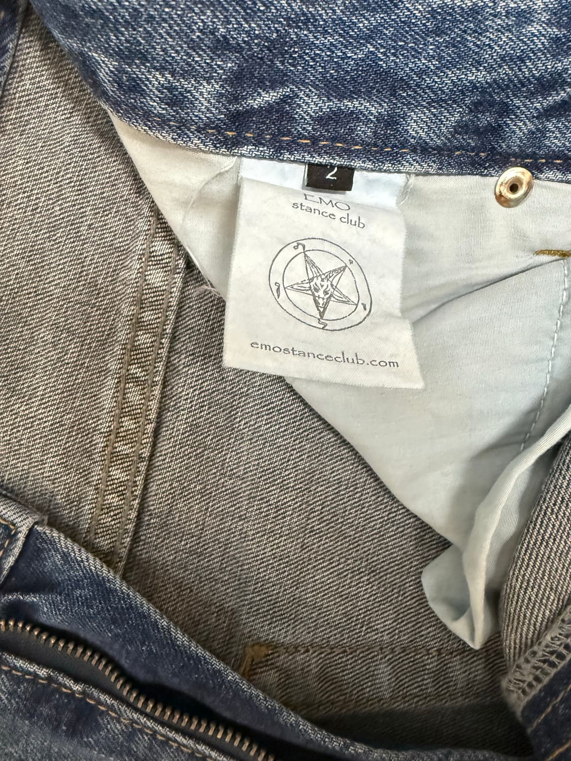 애모스탠스클럽 Destroyed baggy wide leg jeans 상품이미지6