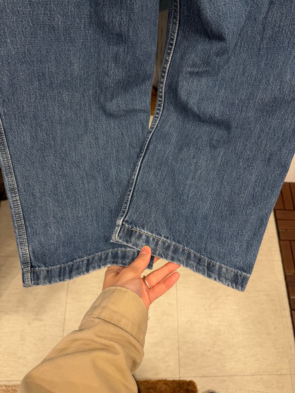 00s M Superior 빈티지 카펜터 데님 워크 팬츠 (33inch) 상품이미지8