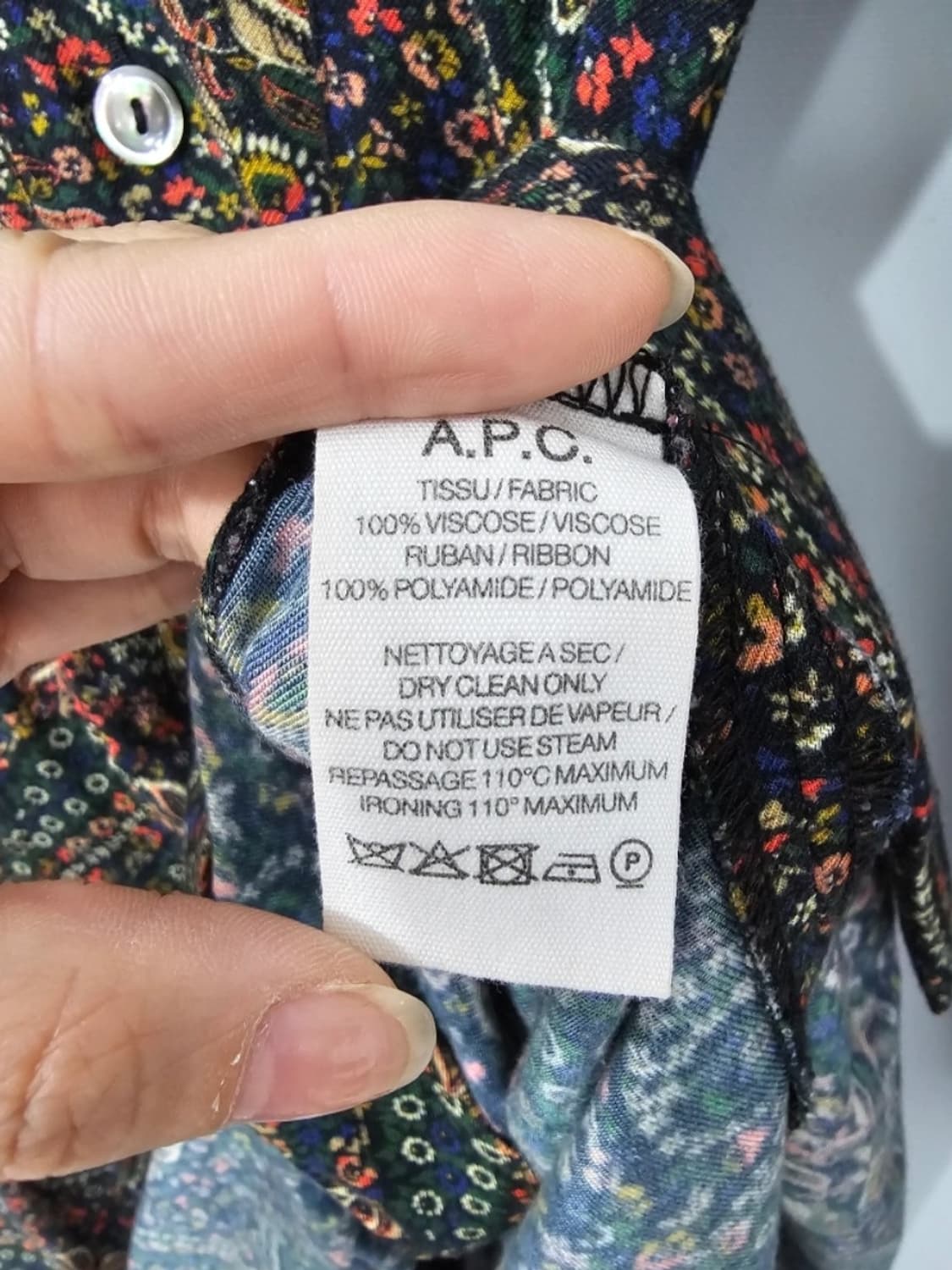 A.P.C. 아페쎄 페이즐리 벨벳 리본 원피스 55 상품이미지10