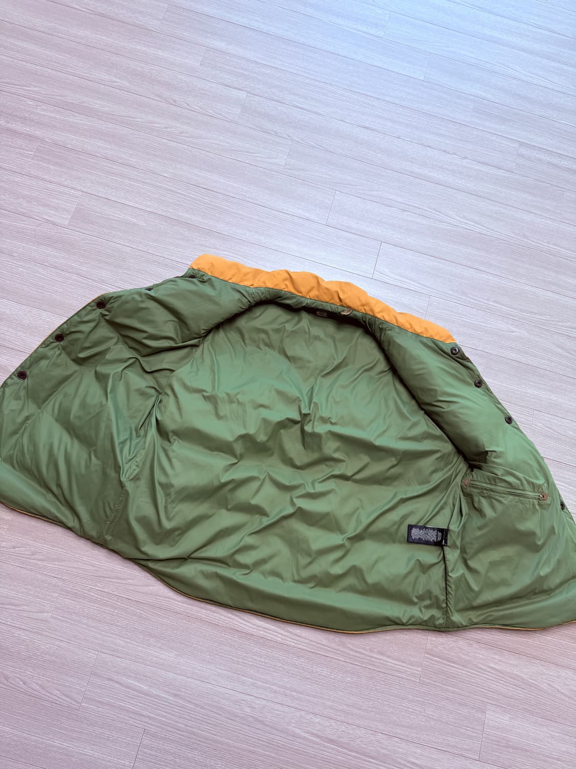 rrl 더블알엘 퀄팅 다운 베스트 옐로우 xl 상품이미지5