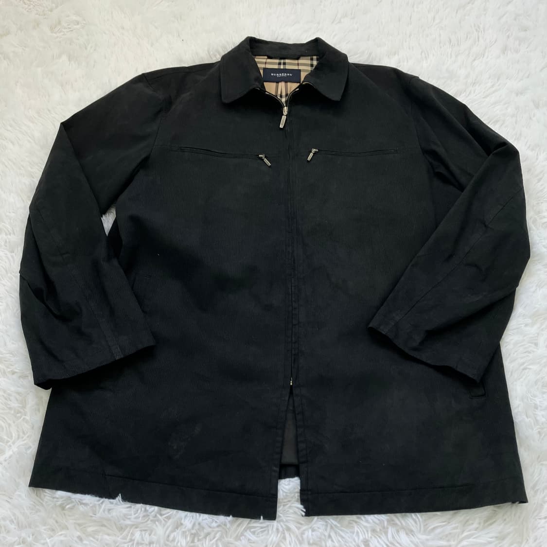 버버리 집업 블루종 939 y2k 스트릿 갸루 펑키 일본빈티지 fabri 상품이미지2