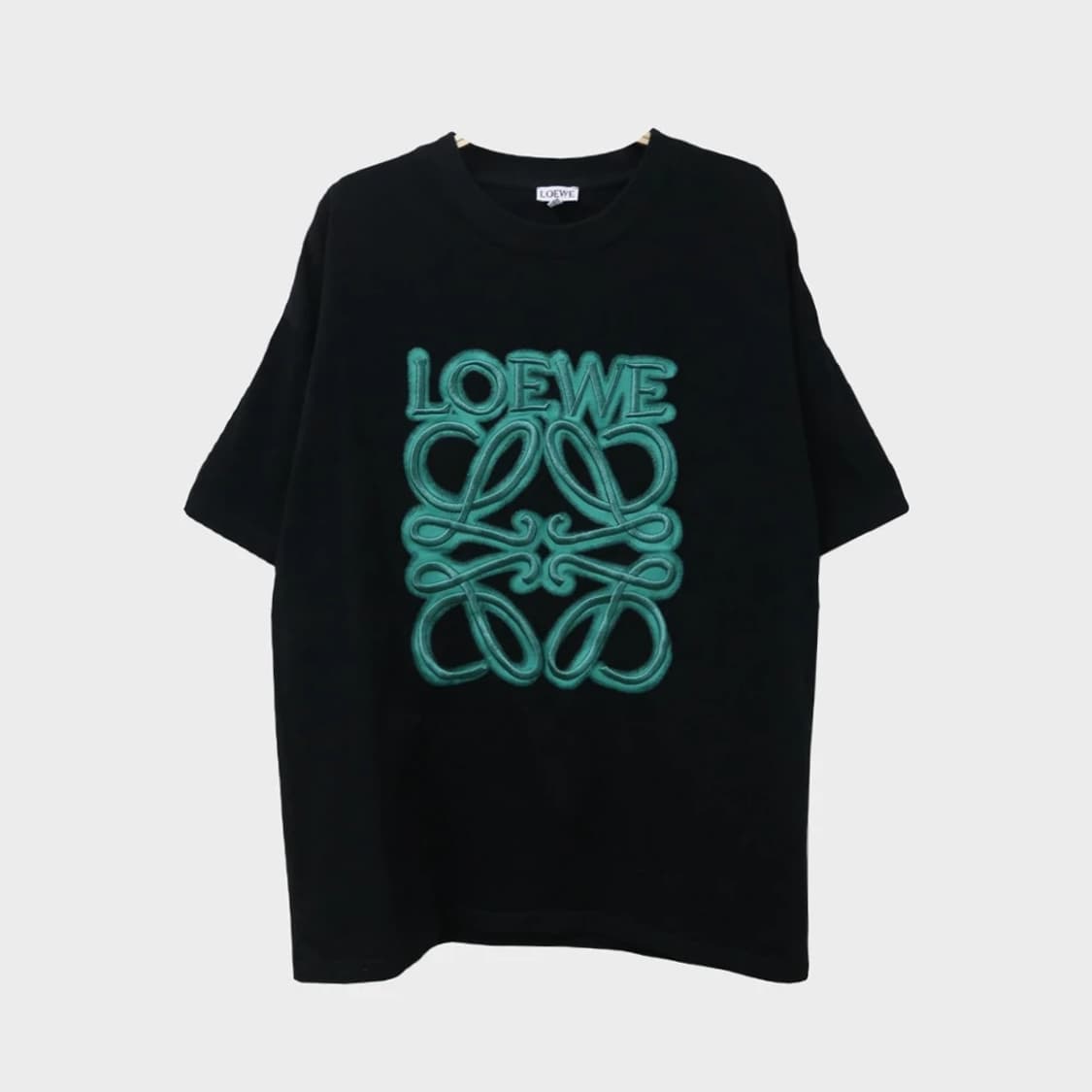 로에베 자수 로고 반팔 티셔츠 66377 상품이미지1