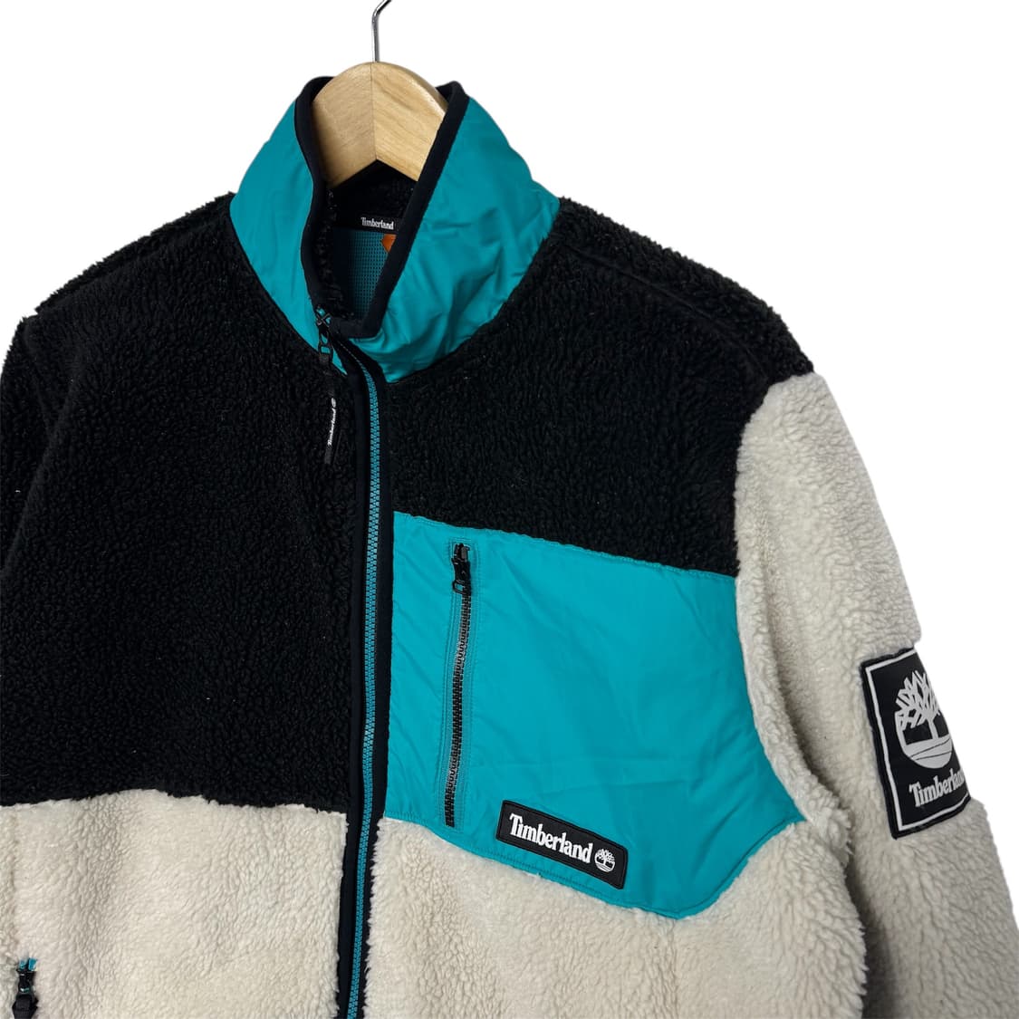 팀버랜드 로고 양털 후리스 집업 상품이미지2