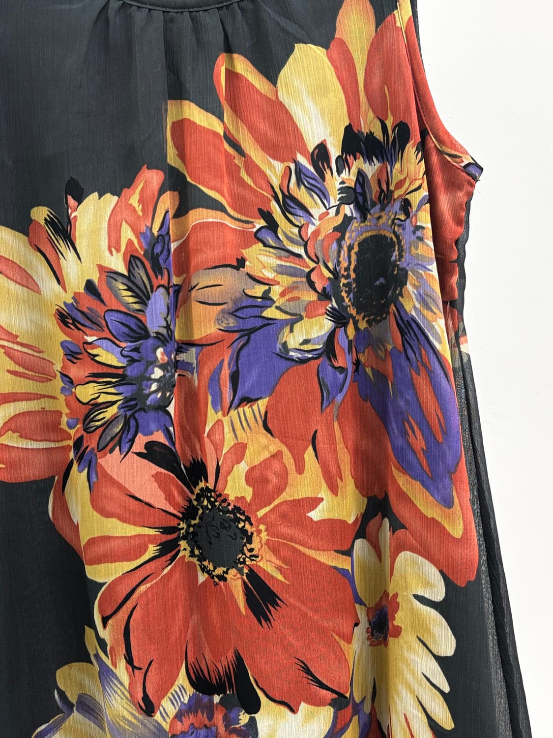 빈티지 플로럴 슬리브리스 원피스 상품이미지7