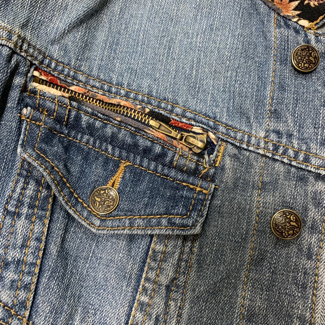 L-95)미야비 무수비 오리엔탈 데님 자켓 상품이미지6