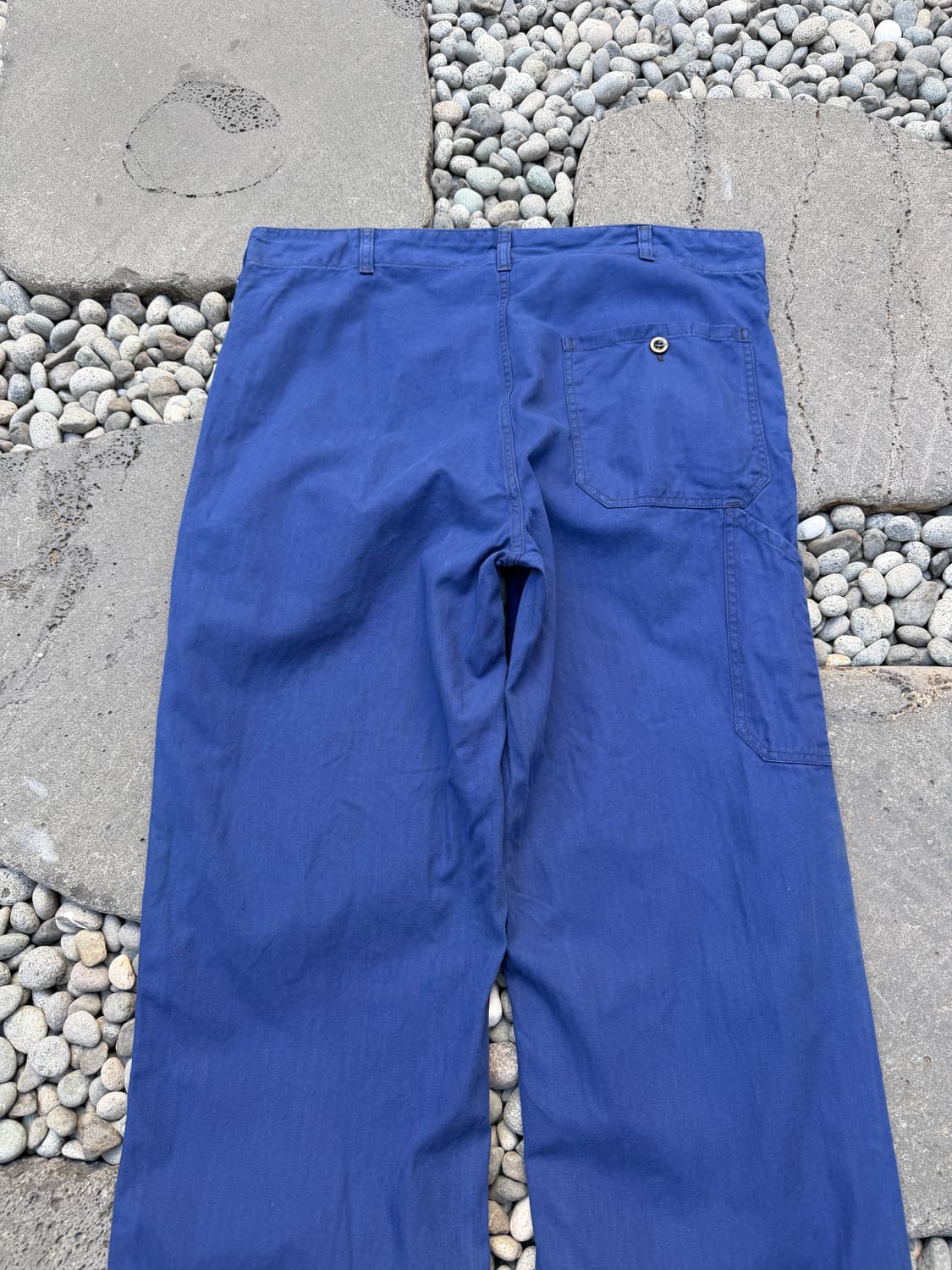 1980s GERMAN HBT INK BLUE 헤링본트윌 프렌치워크팬츠 상품이미지9