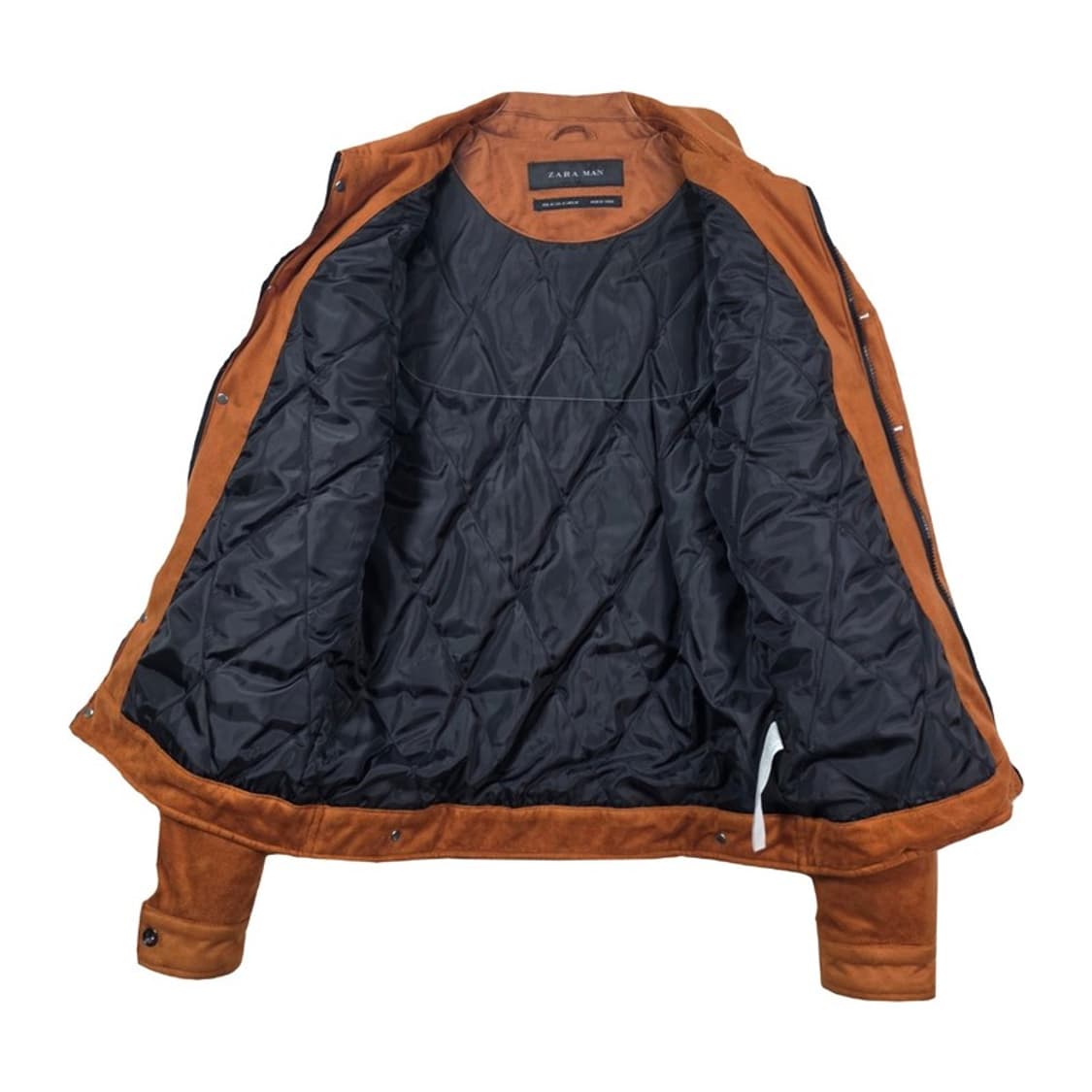 ZARA MAN 카멜 스웨이드무드 트러커 점퍼 M 상품이미지6