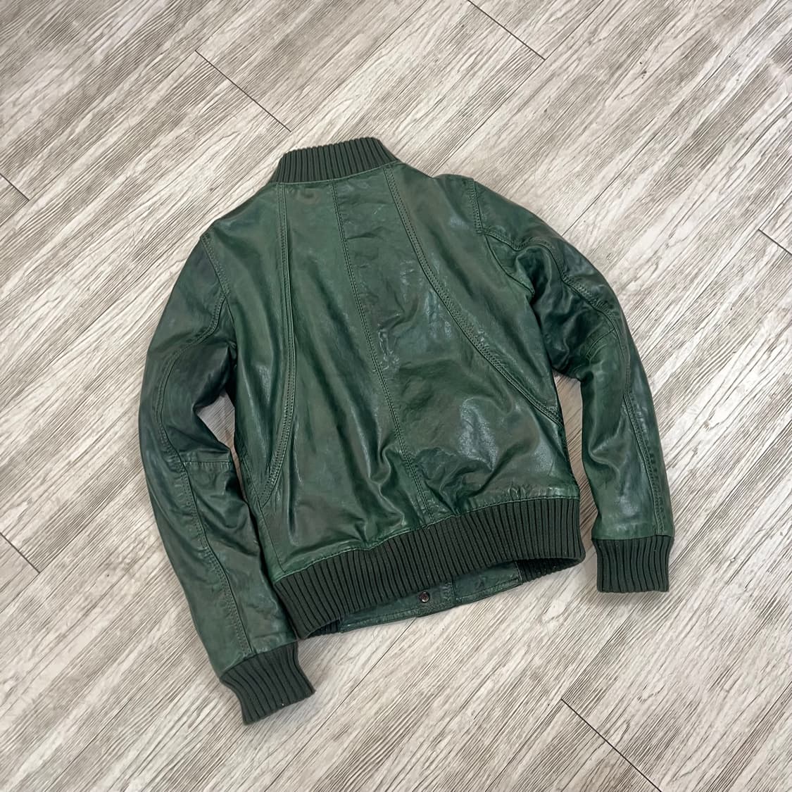 르 샹티에(Le Sentier) 빈티지 레더 지켓  상품이미지5