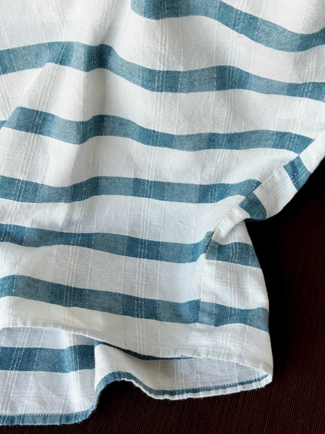 Wide sleeve jacquard fabric shirt top 상품이미지9
