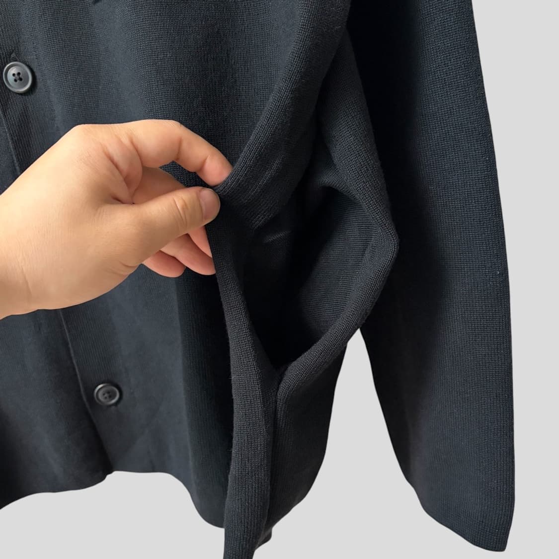 (XL)유니클로 밀라노 립 셔츠 가디건 상품이미지4