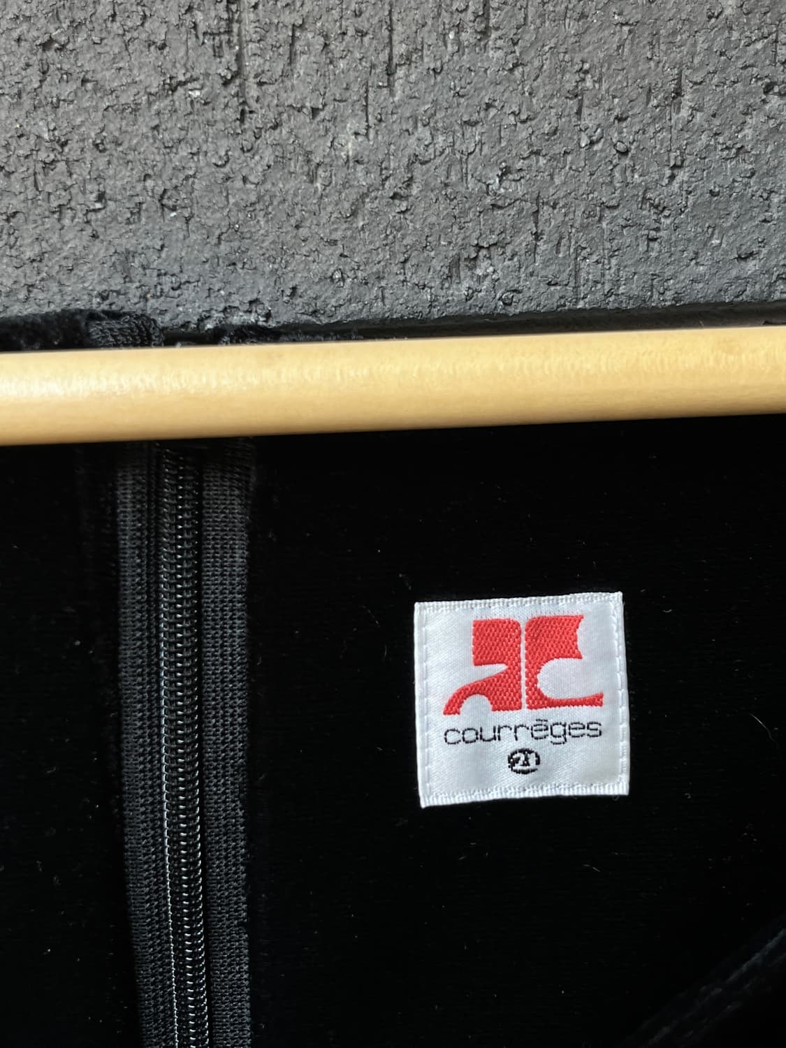 00s Courreges 꾸레쥬 로고 벨벳 원피스 상품이미지9