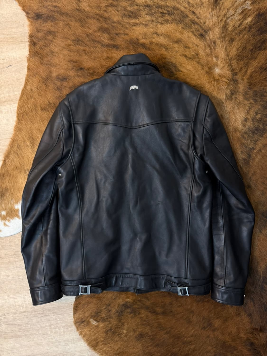 누드본즈 말가죽 트러커 레더 자켓  상품이미지6